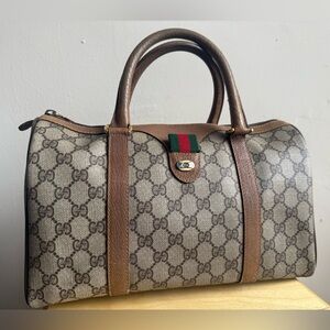 Gucci Monogram Boston Bag